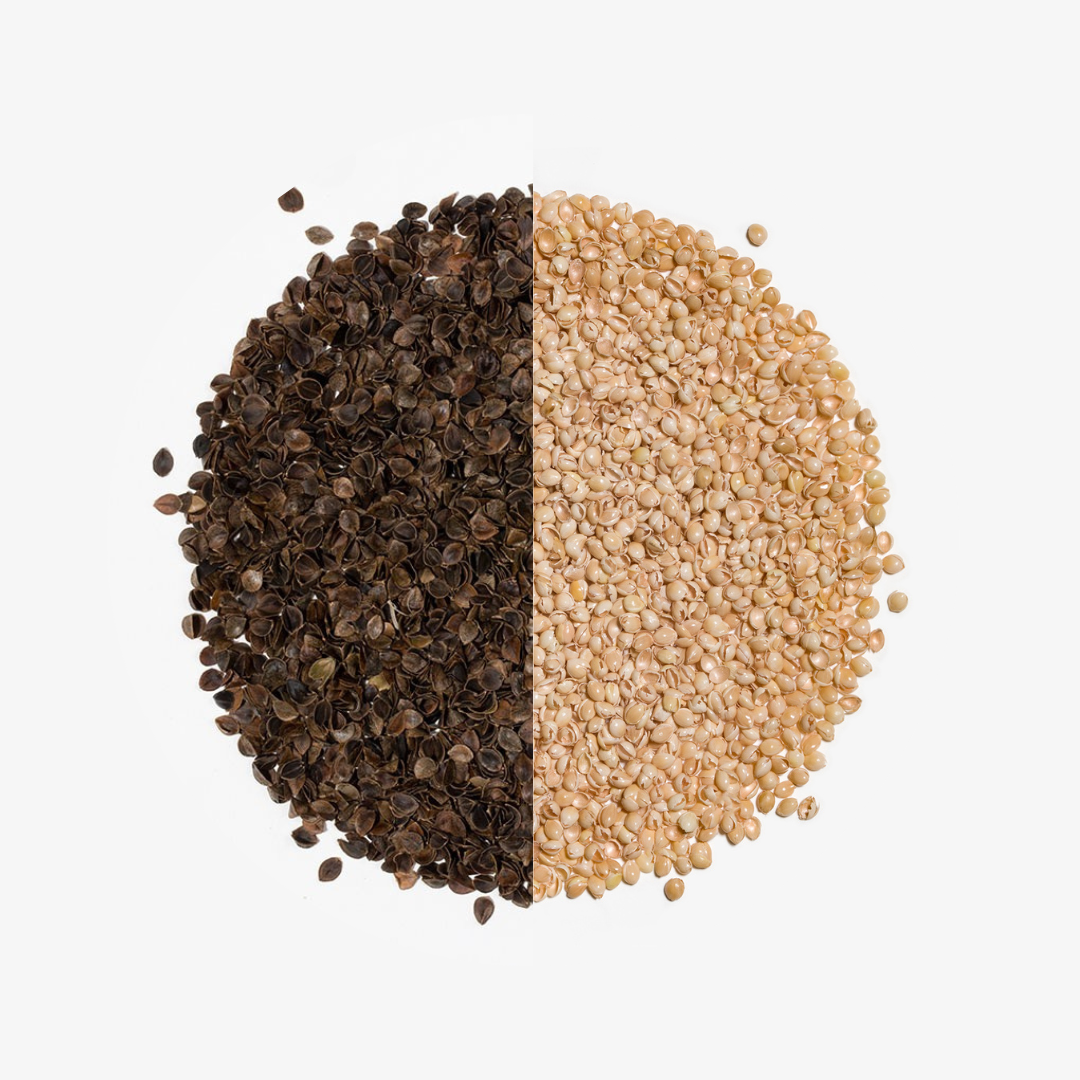 Buckwheat and spelled hulls - a supplement to the double-sided pillow 45x60 cm