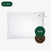 Pillow for children (5-10 years old) with buckwheat husk