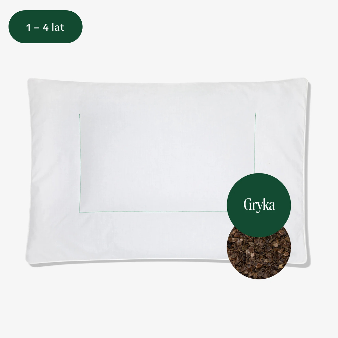 Pillow for children (1-4 years old) with buckwheat husk