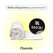 Weighted blanket with glass balls 150x200 cm (white cotton)