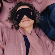 Kimono lniane Rosa × Plantule (różowe) – morning disco