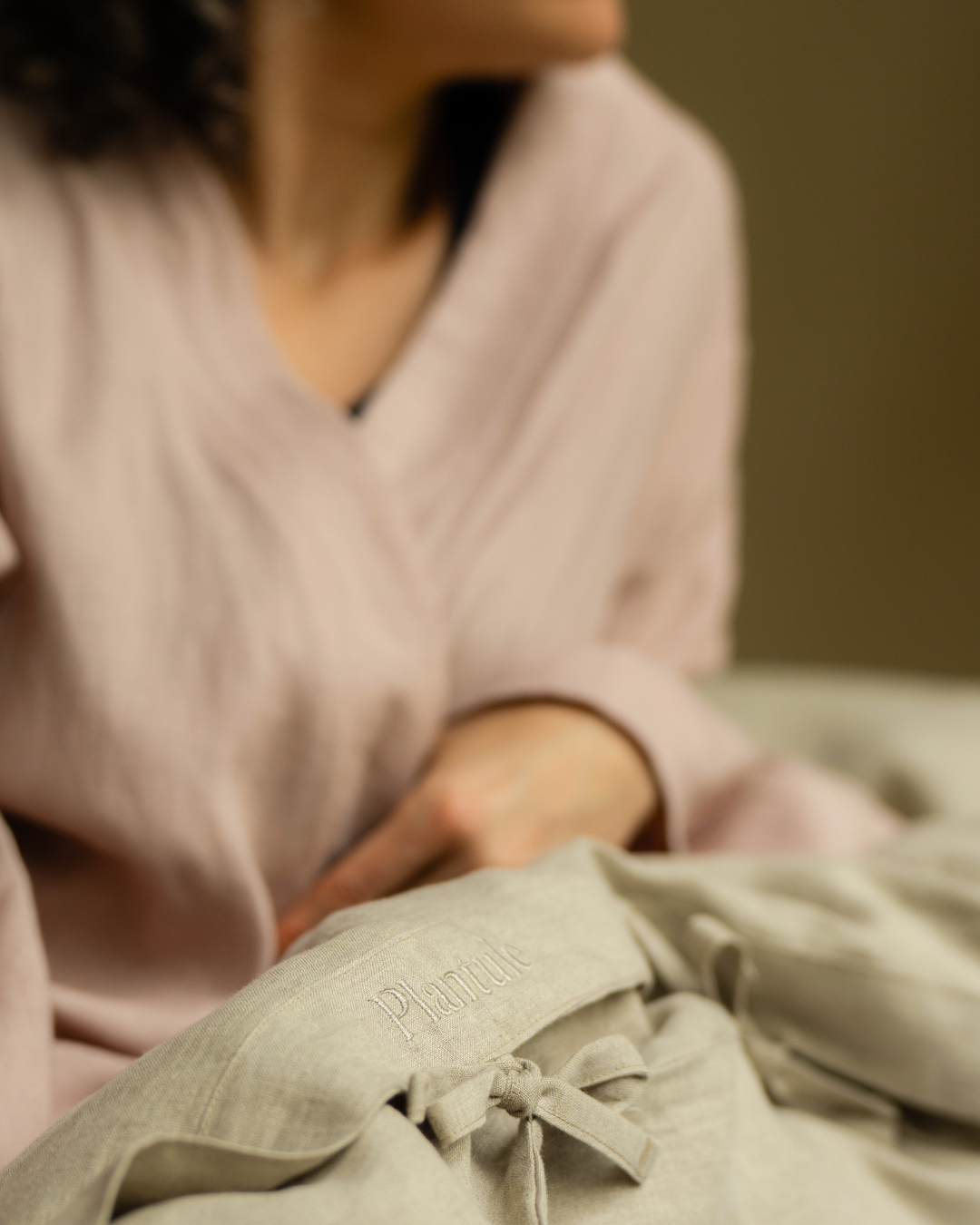 Lniana poszewka na kołdrę (naturalna)