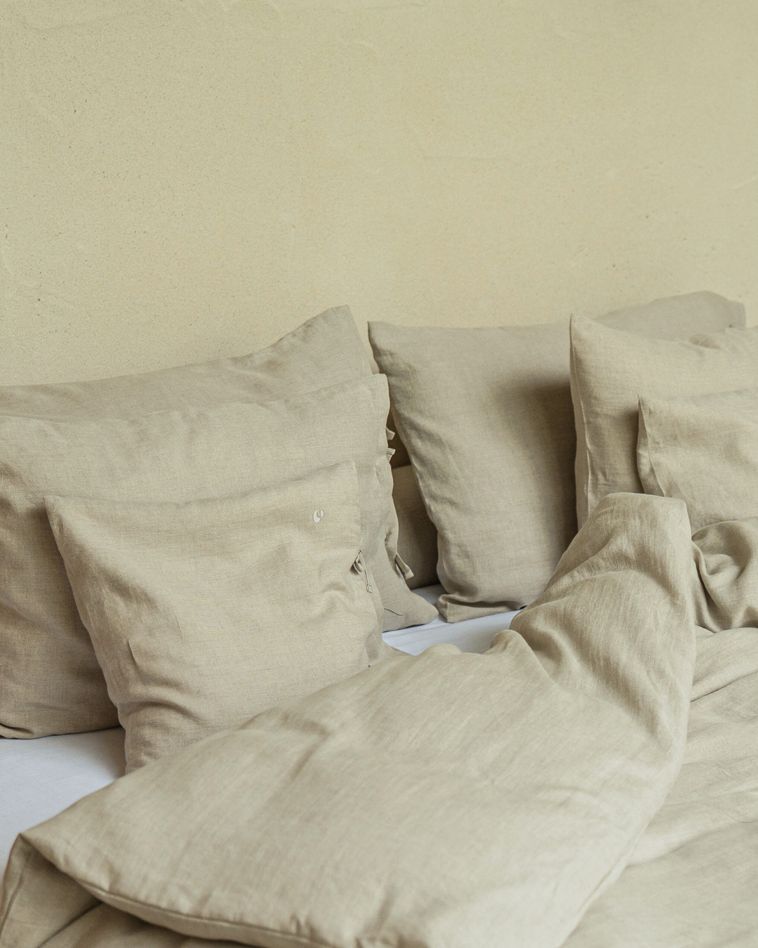 Lniana poszewka na kołdrę (naturalna)