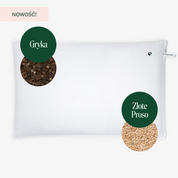 BF: Buckwheat husk pillow - bestseller (various sizes)