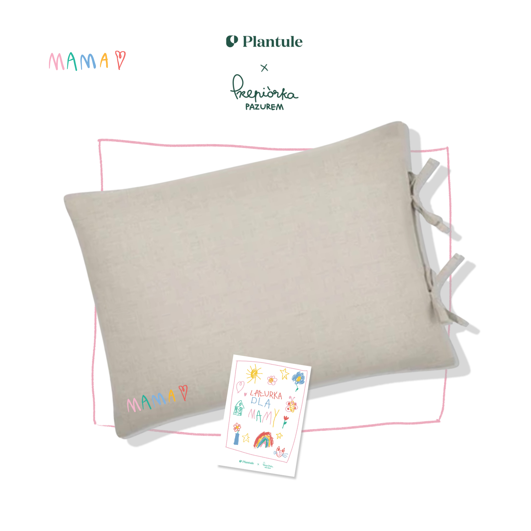 Linen pillowcase 45x60 cm (white)
