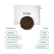 BF: Buckwheat husk pillow - bestseller (various sizes)
