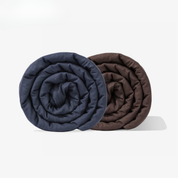 Personalized hemp weighted blanket with glass beads