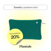 Hot water bottle with cherry stones (green)