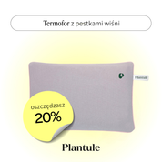 Cherry pit hot water bottle (light grey)