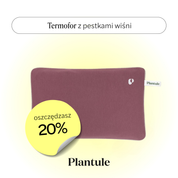 Hot water bottle with cherry pits (burgundy)