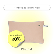 Hot water bottle with cherry pits (beige)