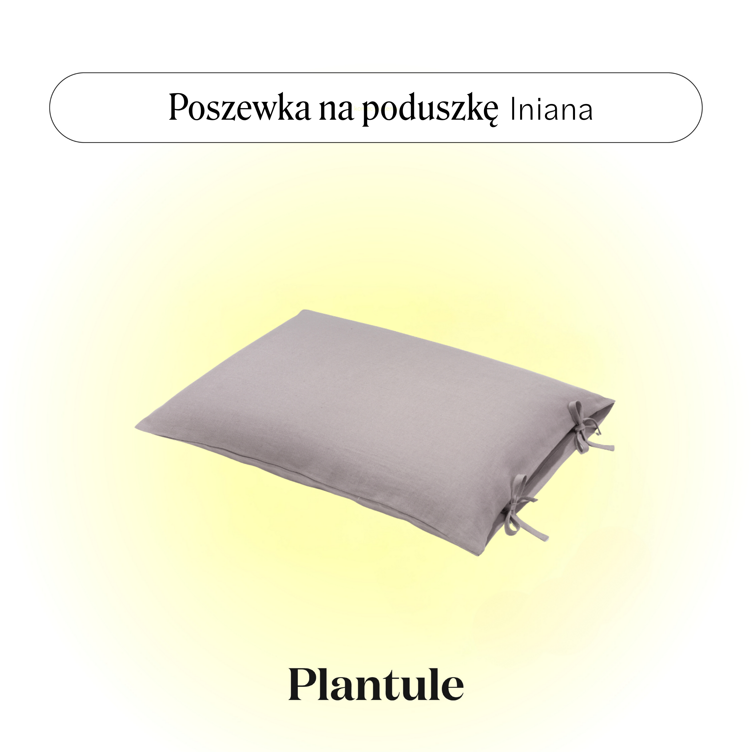 Linen pillowcase 45x60 cm (gray)