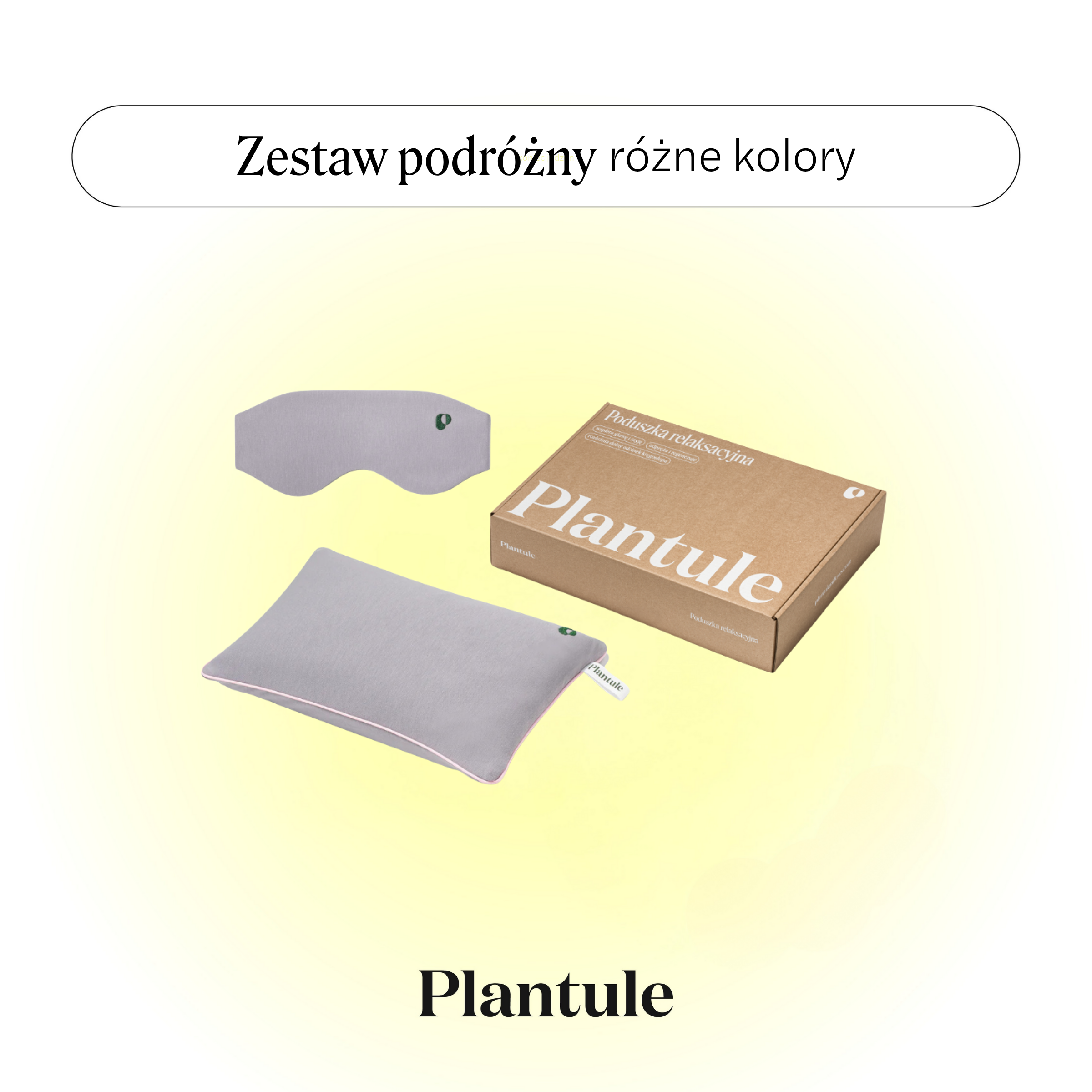 BLACK: Zestaw podróżny z trevelką (różne kolory)