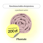 Weighted blanket with glass balls 150x200 cm (white cotton) 