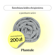 Weighted blanket with glass balls 150x200 cm (white cotton) 