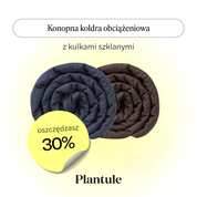 Personalizowana konopna kołdra obciążeniowa z kulkami szklanymi