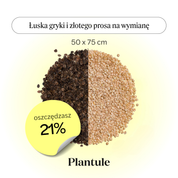 Buckwheat and spelled hulls - a supplement to the double-sided pillow 50x75 cm