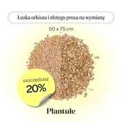 Buckwheat and spelled hulls - a supplement to the double-sided pillow 50x75 cm