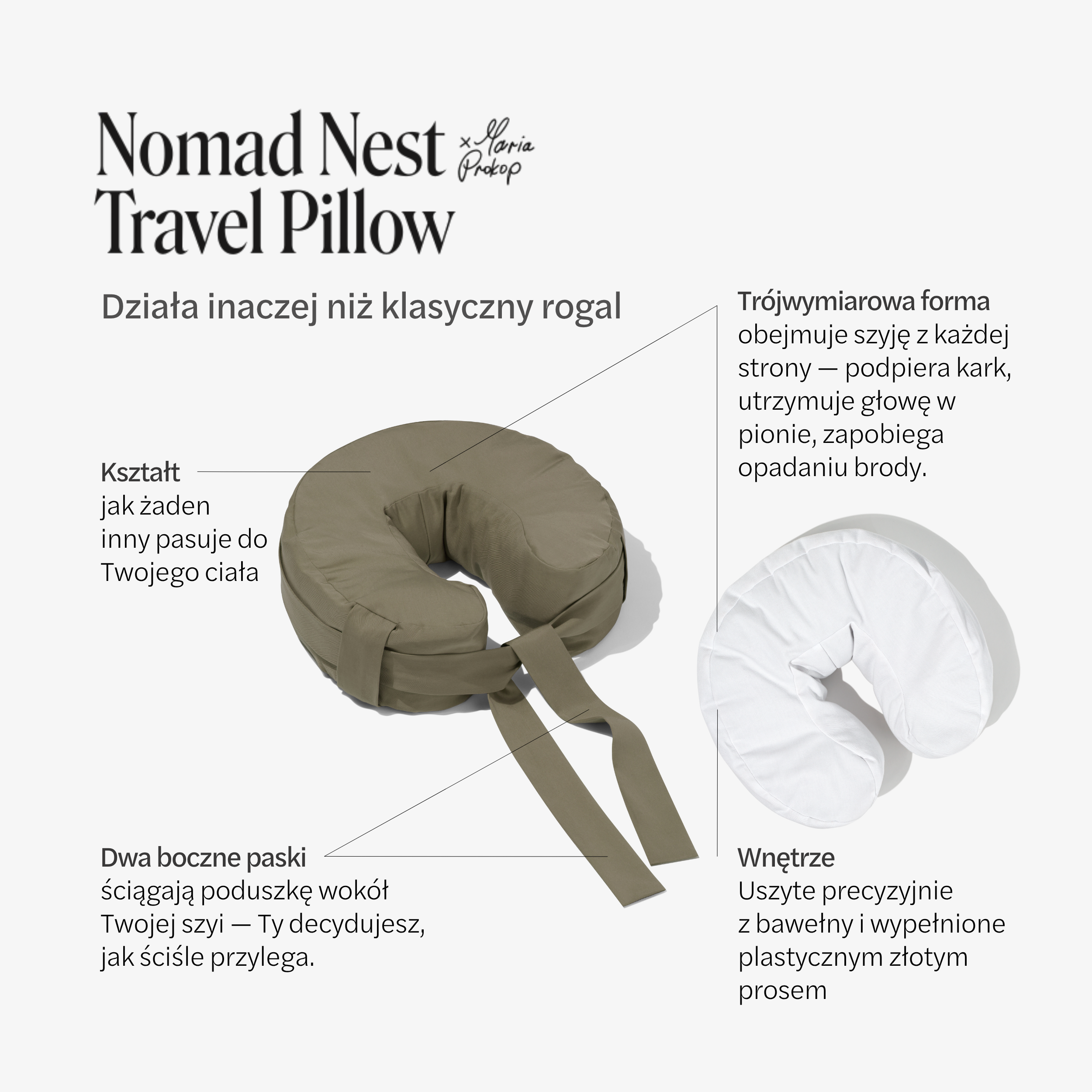 Nomad Nest Travel Pillow Plantule x Maria Prokop