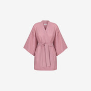 Plantule linen kimono short (pink)