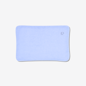 Set of two linen hot water bottles with cherry pits (green)