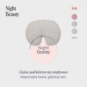 Night Gravity – lniana maska obciążeniowa (różne kolory)