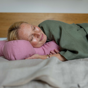 Plantule linen pillowcase pink 40 x 40 cm