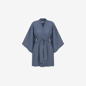 Kimono lniane Plantule krótkie (granatowe)