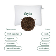 BF: Buckwheat husk pillow - bestseller (various sizes)