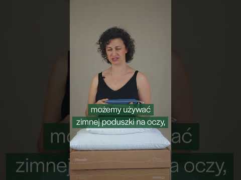 A set for a better sleep - a double-sided pillow and a pillow for the eyes