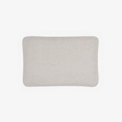 Set of two linen hot water bottles with cherry pits (light gray)