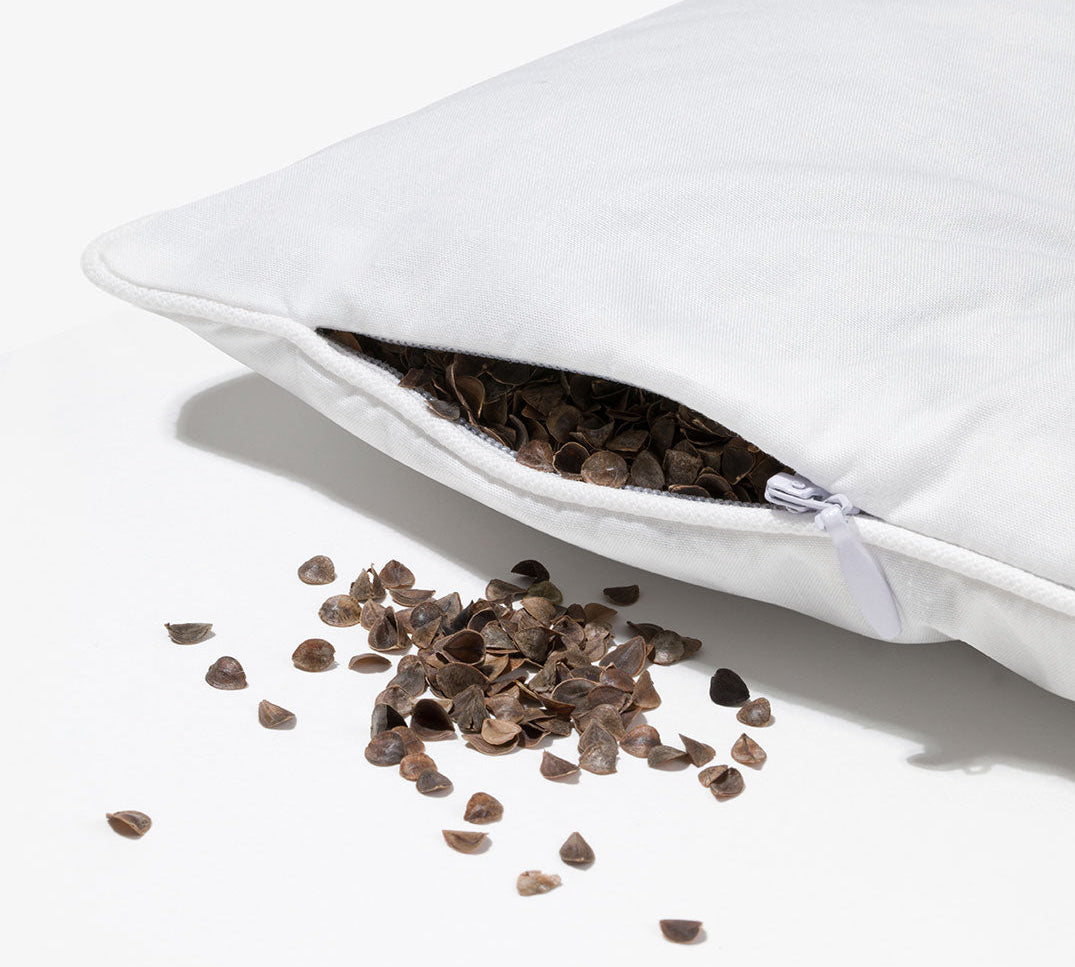 Poduszka do spania Plantule z ekologiczną łuską gryki_poduszka gryczana - jasiek