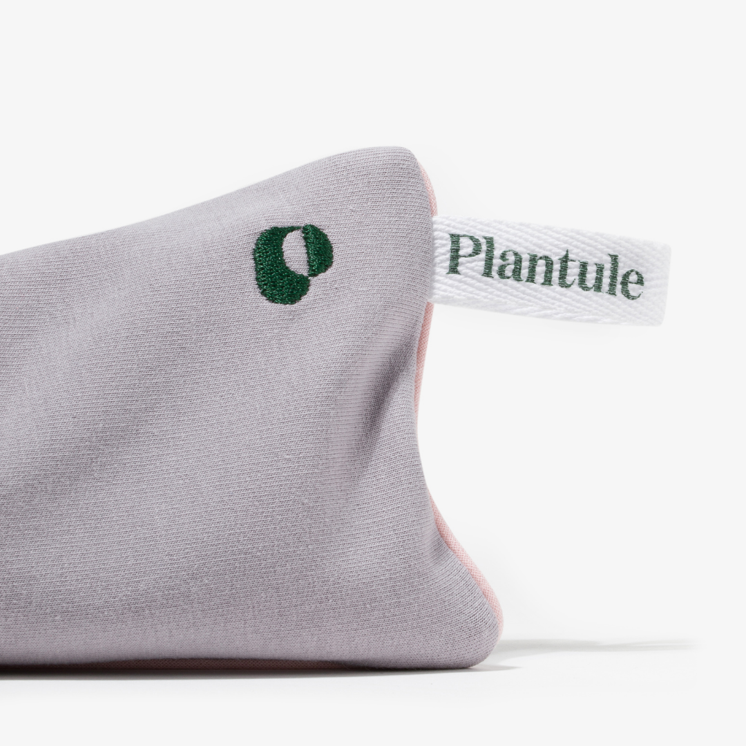 Poduszka na oczy Plantule z ekologicznym siemieniem lnianym szara  (1)