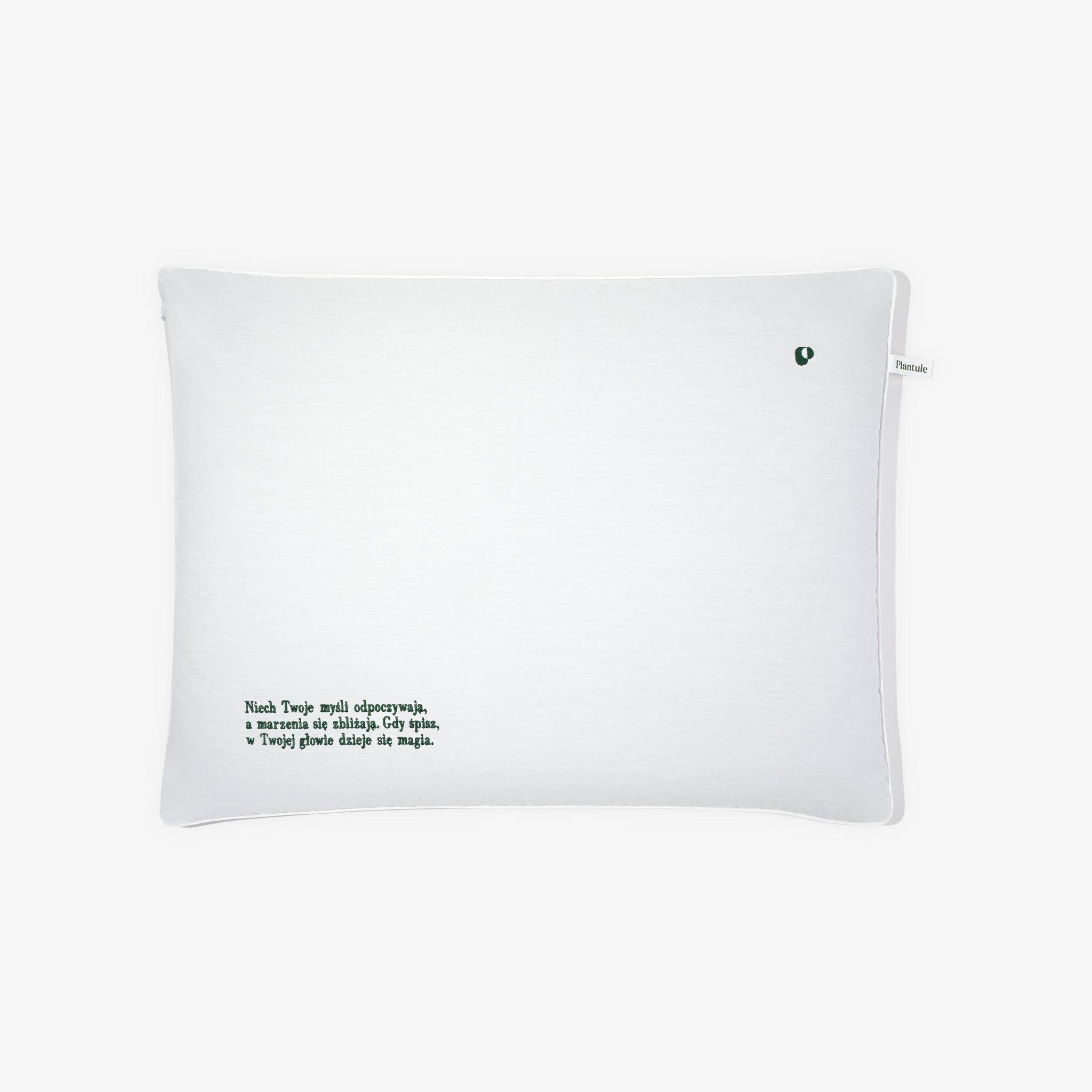 Pillow of Good Dreams "Let your thoughts rest" Plantule x Textual 45x60 cm